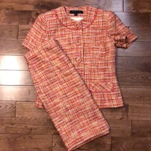 Anne Klein Suit- Tween pink orange Cream